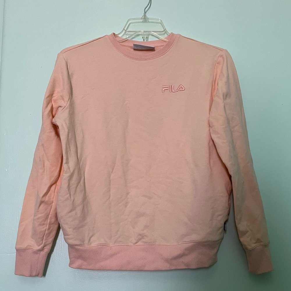 Salmon Pink Fila Sweater